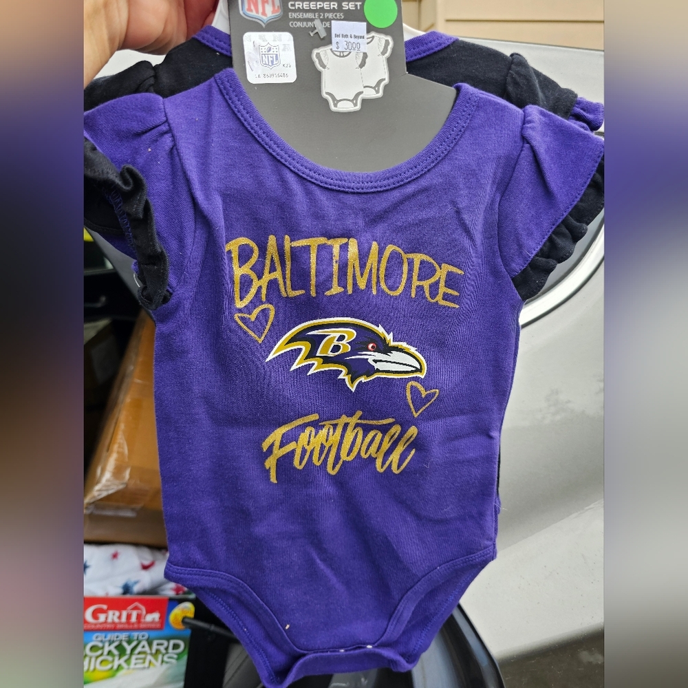 NFL Baltimore Ravens Purple Infant Bodysuit